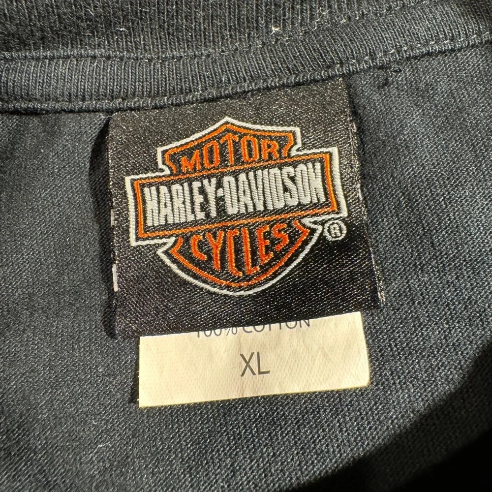 Harley-Davidson Men's Malaysia Flame Graphic Black T-Shirt Size XL